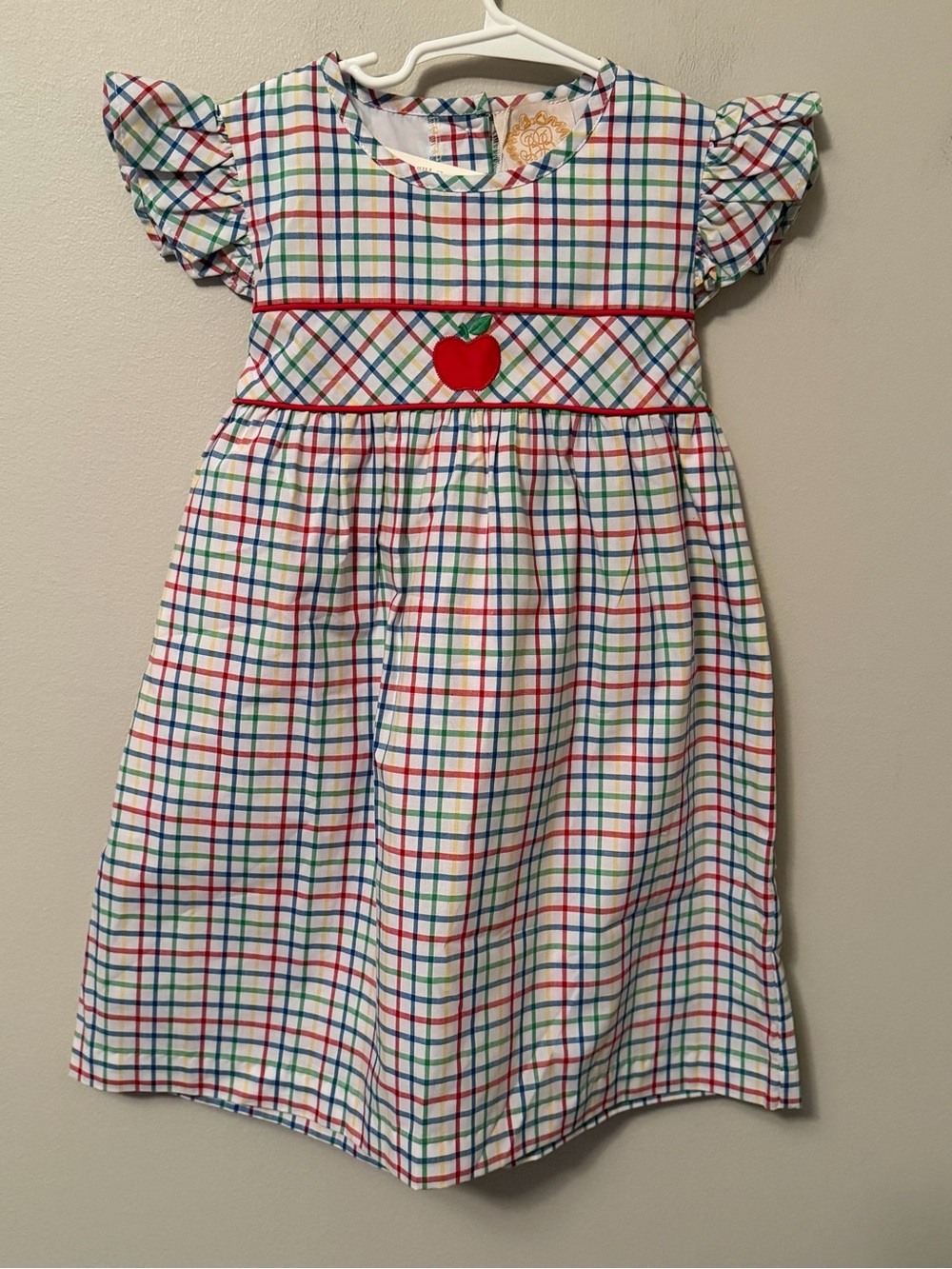 The Beaufort Bonnet Company Colorful Plaid Apple Dress